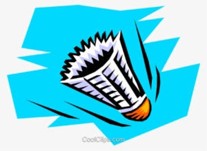 Shuttlecock Royalty Free Vector Clip Art Illustration - Badminton