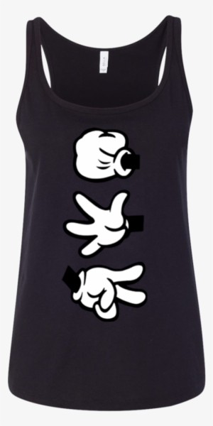 Rock Paper Scissors Cartoon Hands Men's Humor Funny - Mickey Mouse Hands Rock Paper Scissors