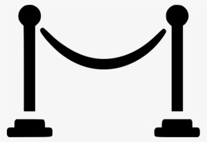 Rope Line Png - Rope Barriers Clipart Black And White