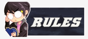22 May - Rules Banner Transparent Anime