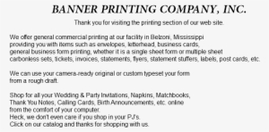 Banner Printing Company, Inc - Organization