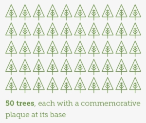 50 Trees - Stock Illustration
