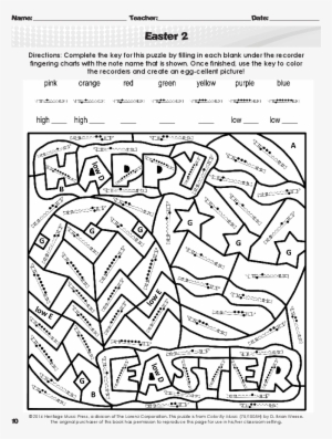 Color By Music Thumbnail - Color Music Note Easter