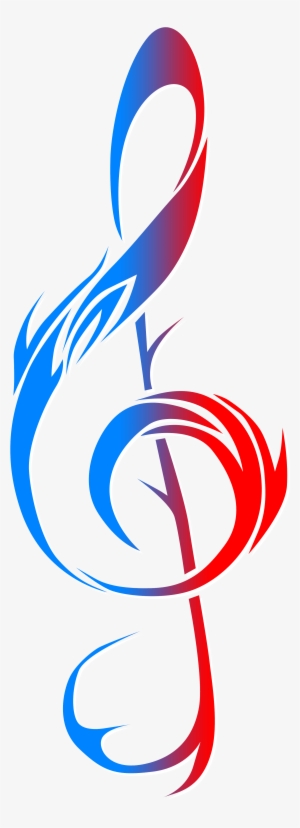 Treble Clef, Store Susan Ewing - Tribal Music Note Tattoo