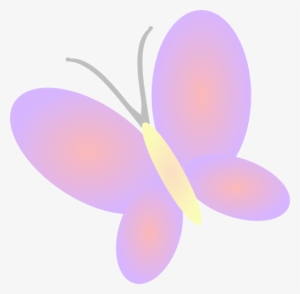 Lilac Butterfly Clip Art At Clker - Butterfly Spring Clip Art