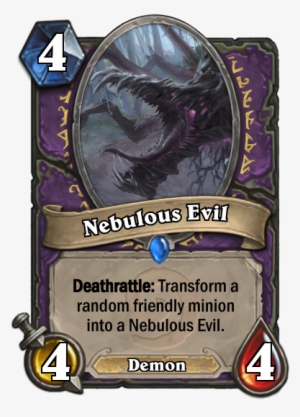 Nebulous Evil, Sticky Warlock Minion - Thanatos Hearthstone