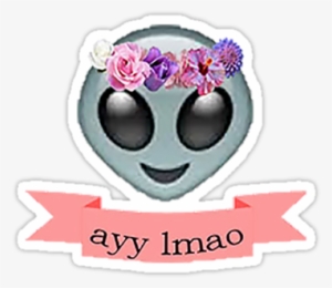 Alien Emoji With Flower Crown Monkey Emojis With Flower - Emoji