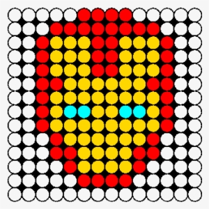 Iron Man Face Charm Perler Bead Pattern / Bead Sprite - Bletchley Park