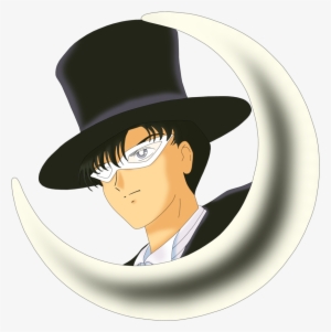 Tuxedo Mask Cresent Head By Anthro7 - Sailor Moon Tuxedo Mask Endymion Print Vinyl Xbody