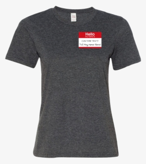 Hello My Name Is Womens T-shirt - T Shirt Women Oxford University