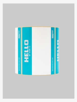 Montana Hello My Name Roll Of Stickers 500stk - Sticker