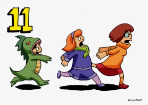 Day 11- Tina Dressed As Velma, Gene As Daphne And Louise - Cartoon