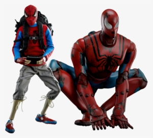 Peter Parker With Spider Bot 1/6th Scale Action Figure - Spider Man Peter Parker Threea