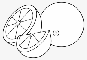 Lime Clipart Black And White - Orange Fruit Black And White