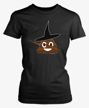 Poop Emoji Witch Hat Dabbing Dance Halloween T-shirt - Too Peopley Outside Shirt