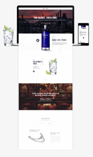 Ultimat Mockup - Ultimat Vodka