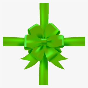 Green Christmas Bow Png Download - Green Bow