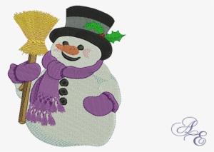 This Snowman Is All Dressed Up With Scarf, Mittens - Art