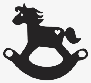 Horseshoe Clipart Silhouette - Rocking Horse Silhouette