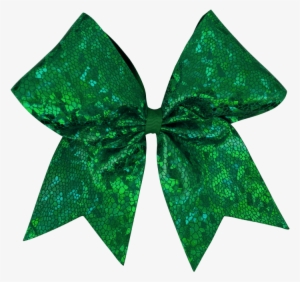 Kelly Green Cracked Ice I Love Cheer® Hair Bow - Hair