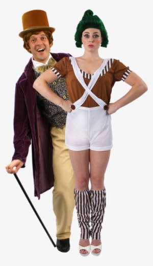 Willy Wonka And Oompa Loompa Couples Costumes - Cute Oompa Loompa Costume