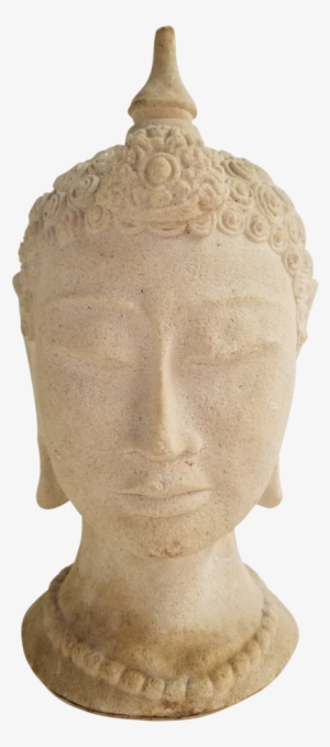 Marble Cast Buddha Bust - Bust