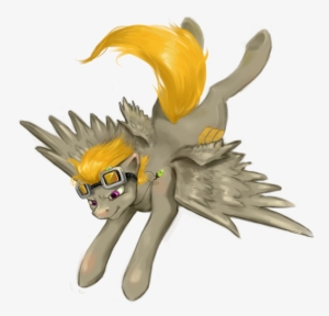 Flying, Goggles, Grey Hair, Male, Oc, Oc Only, Oc - Sprinkles