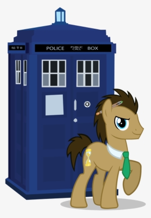 Theevilflashanimator, Doctor Who, Doctor Whooves, Necktie, - Mlp Doctor Whooves Tardis
