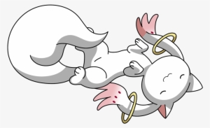 Kyubey Tomohisa Kaname White Black Mammal Cartoon Vertebrate - Kyubey Png Gif