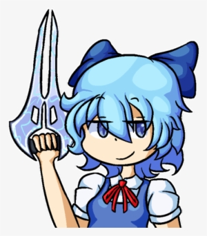 Energy Sword Cirno - Cartoon