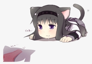 Akemi Homura And Kyubey Drawn By Only Norisu - Undercover Kitty