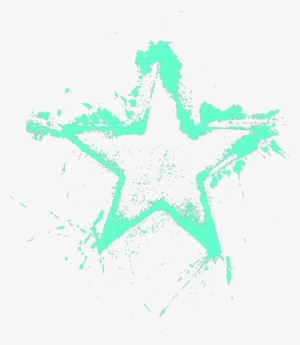 Ftestickers Star Grunge Paint Drops Splash Stamp Art - Art