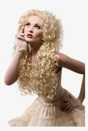 Mujer Rubia De Blanco - Девушка С Сигаретой Клипарт