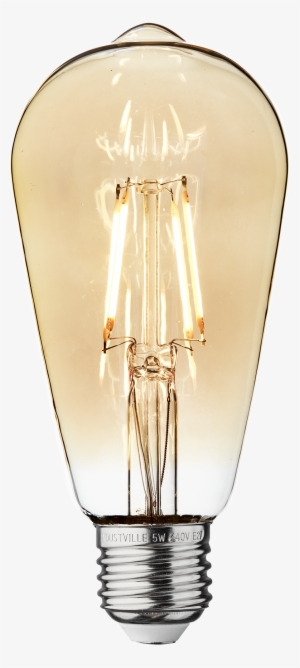 Vintage Led Edison Bulb Old Filament Lamp - Pear Straight Neck Lamp