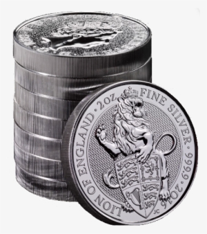 Queen's Beasts Lion 2oz Silver Coin - 2 Oz Queen's Beast Lion