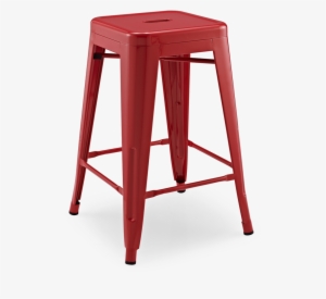 Tolix Bar Stool - Metal High Stool Black