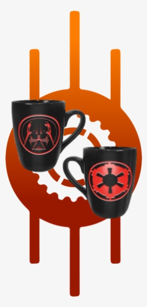 Star Wars Coffee Mug Darth Vadar Etched Logo