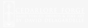 Cedarlore Forge - Menu Icon Png White