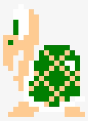 Koopa Troopa - Pixel Koopa Troopa Transparent