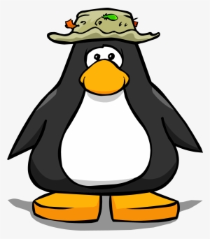 Fishing Hat From A Player Card - Penguin With A Fedora