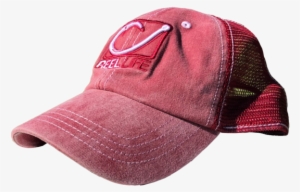 Circle Hook Wash Fishing Trucker Hat - Baseball Cap