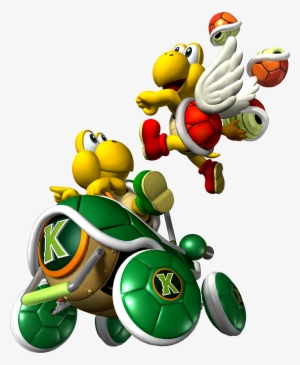 Koopa Troopa And Koopa Paratroopa In Mario Kart