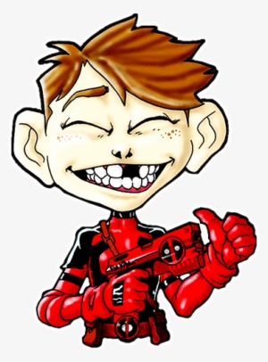 Ike As Deadpool Sticker - Cartoon