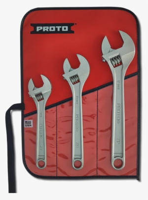 Proto 3 Pieces Adjustable Wrench Set