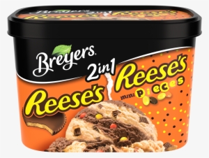 A 48 Ounce Tub Of Breyers Reese's & Reese's Pieces - Breyers Reese's Pieces Ice Cream