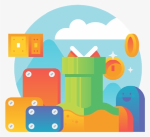 Super Mario Clipart Pipe - Illustration