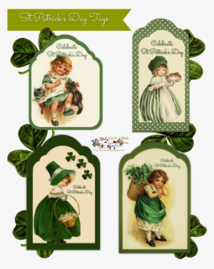 Patricks Day - Vintager St Patrick Tag Karte