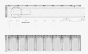 The Steel Frames Are Completed With Transparent Fishing - Technical Drawing