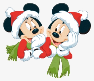 Mickey Mouse And Friends Xmas Clip Art Images Free - Mickey And Minnie Christmas Clip Art