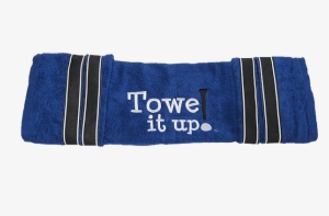 Royal Blue With Black Stripe - Beach Towel
